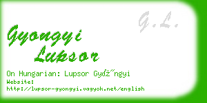 gyongyi lupsor business card